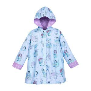 Disney Store Animators Collection Princess Girls Reversible Rain Coat Jacket 5/6